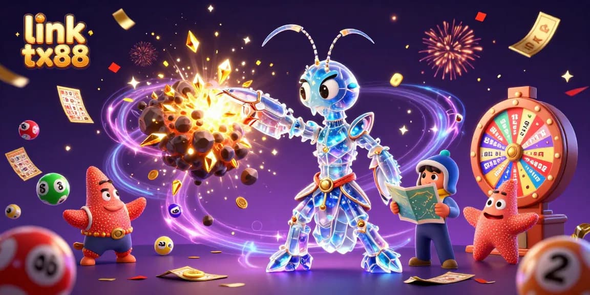 Engage in exciting winning strategies at link tx88 with a vibrant casino-themed 3D illustration.
