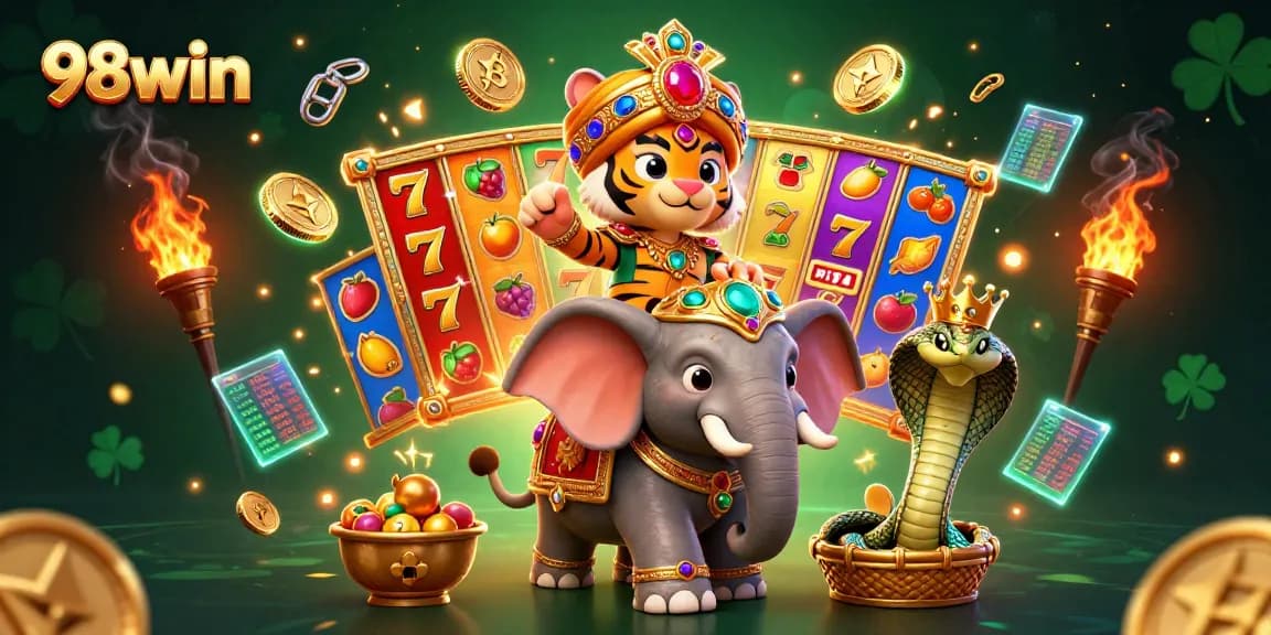 Experience thrilling games like slots and jackpots at 98win's vibrant gaming adventure.