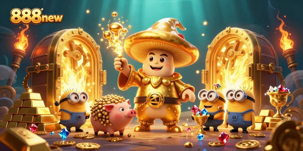 Experience the magic of winning treasures with 888new's vibrant online casino games.