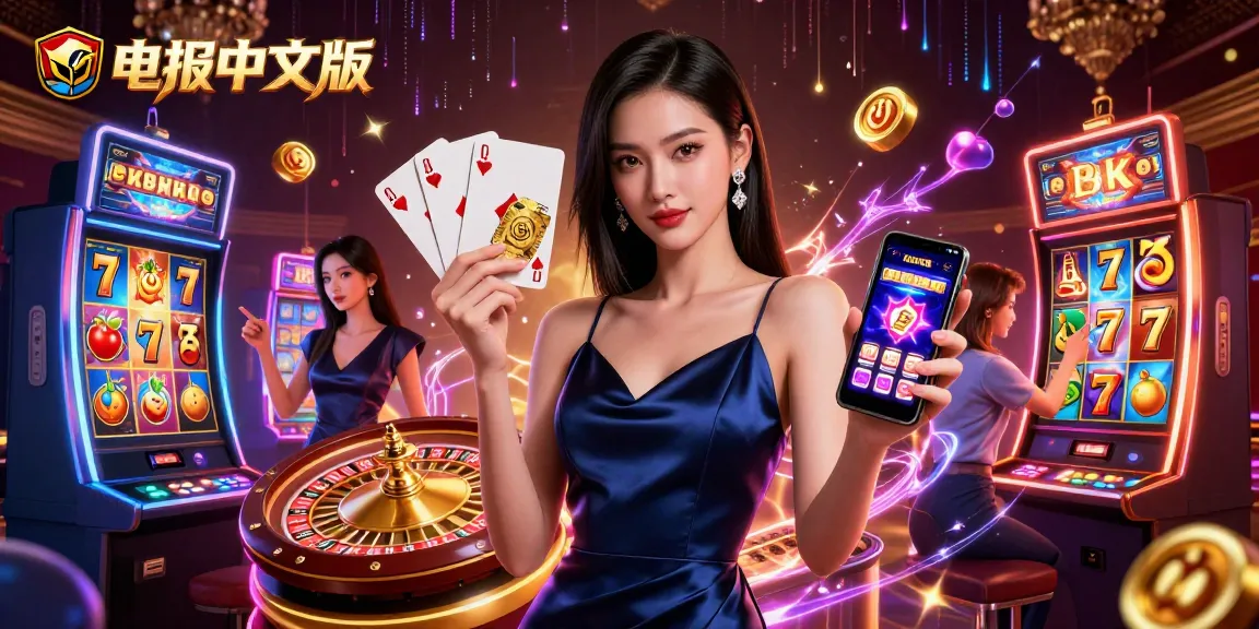 通过电报中文版参与令人兴奋的赌场体验,展示生动的游戏元素和自信的玩家。