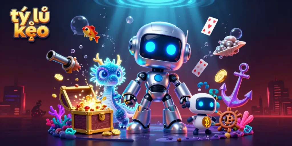 Engage with tỷ lệ kèo betting through a vibrant cyberpunk illustration featuring dynamic characters and casino elements.