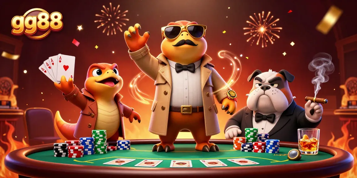 Exciting 3D illustration of gg88's raptor characters attempting to enter a VIP casino lounge.