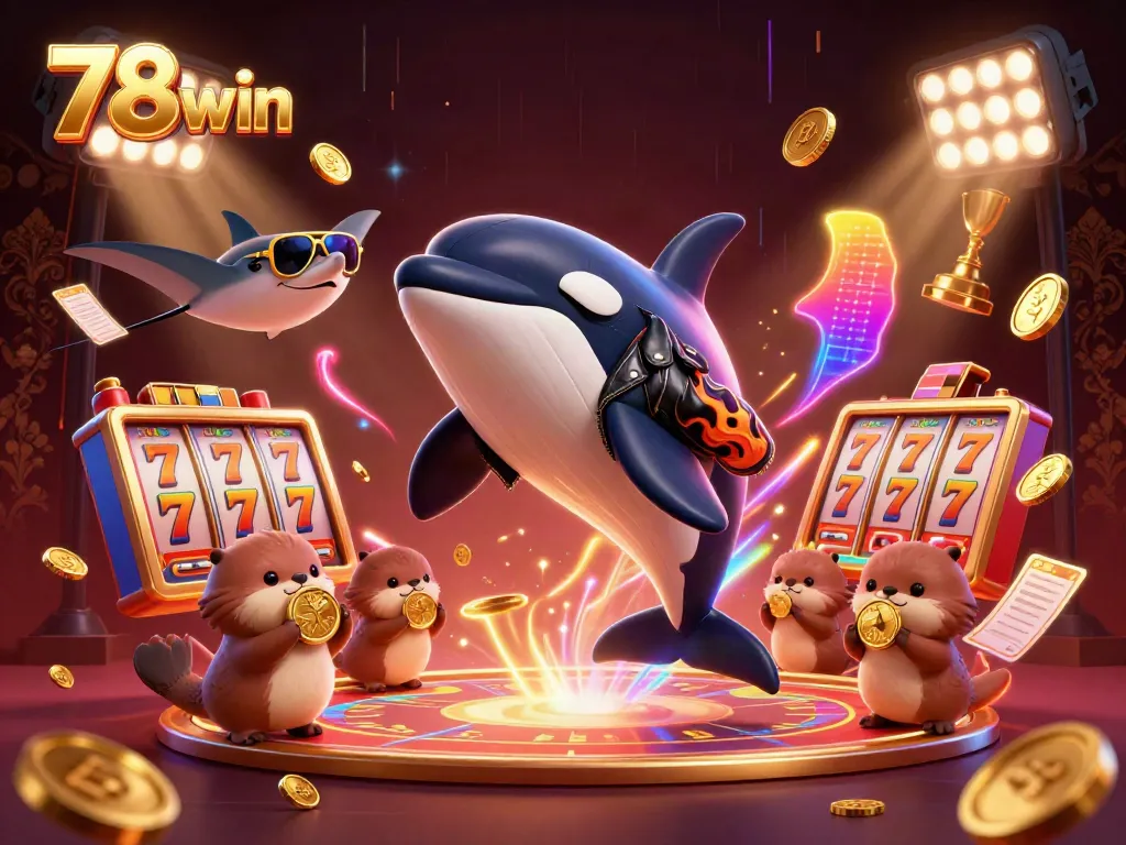 Engage with thrilling casino excitement at 78win featuring animated characters and lush elements.