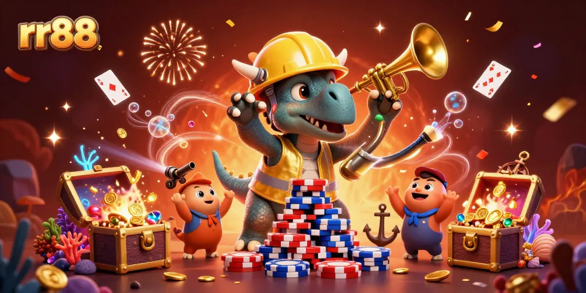 rr88 offers a vibrant gaming experience with festive celebrations and unique characters building excitement.