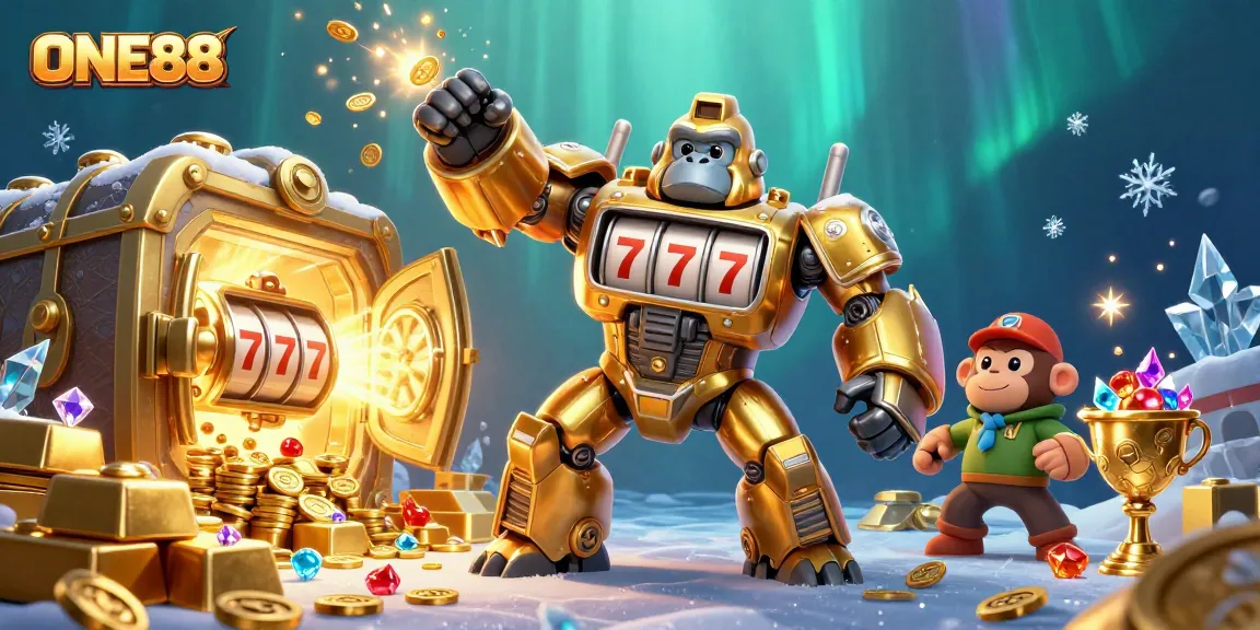 Join the excitement at ONE88 with a 3D illustration showcasing thrilling casino adventure