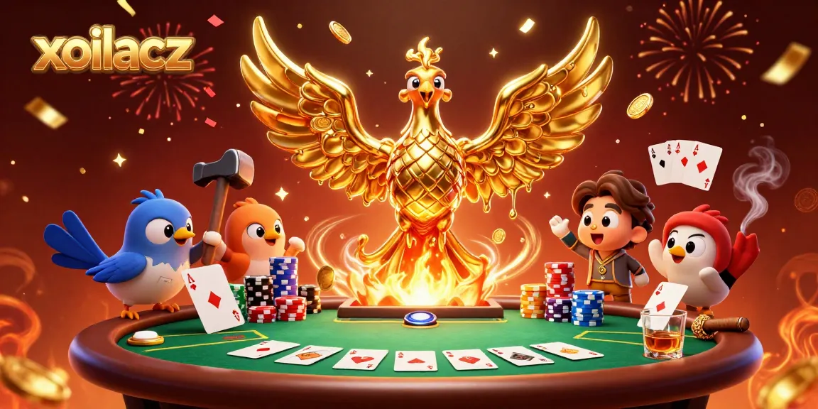 Bet on thrilling moments at Xoilacz with golden phoenix bringing luck and winning vibes.