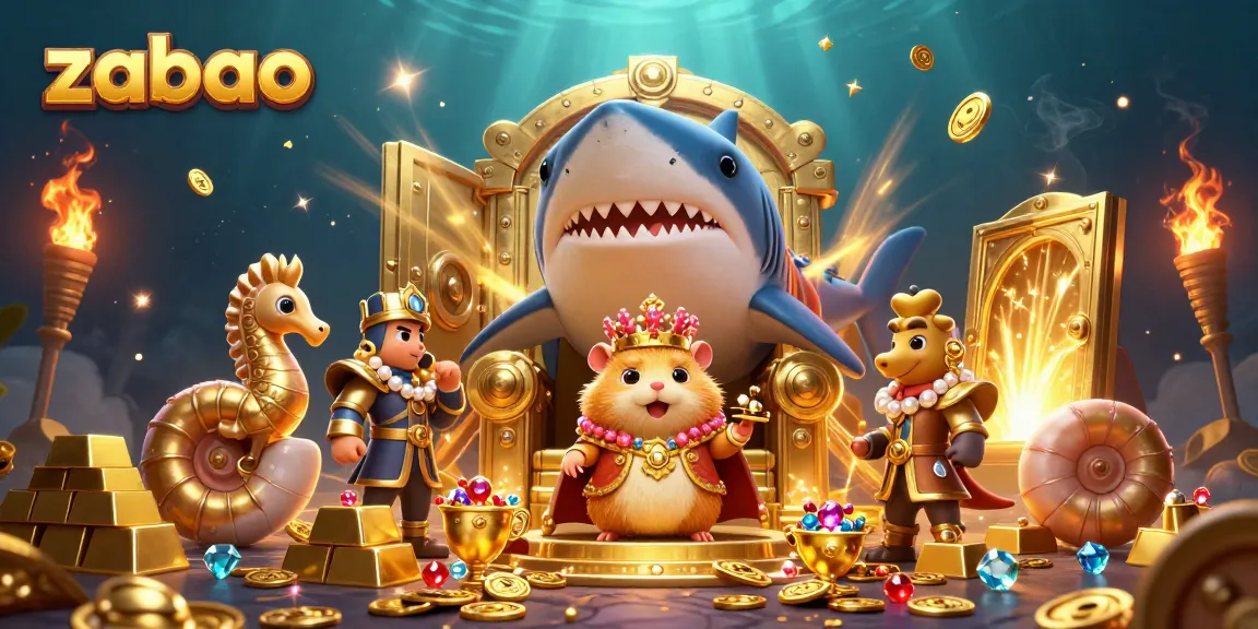 Experience zaobao with a fierce hamster king and treasure in this captivating casino scene.